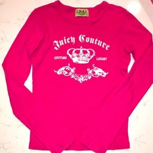 Vintage 2000s Juicy Couture Girlie Royalty Long sleeve shirt